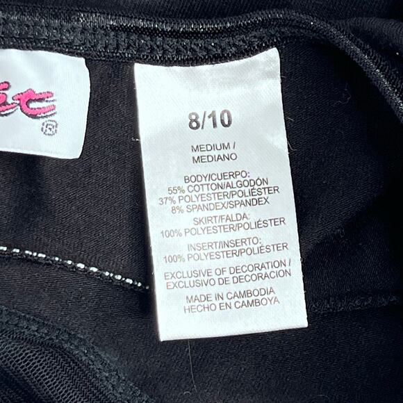 Girls Jacques Moret Stud Sparkle Skirted Tank Dance Leotard Size 8/10 - Picture 5 of 7